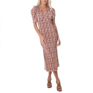 Rino & Pelle Foxy Fitted V-Neck Dress